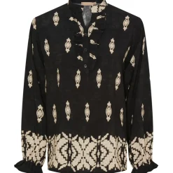 Marta Du Chateau dame skjorte MdcAya 5891 - Nero7308pf