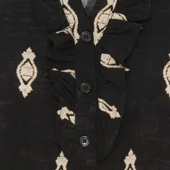 Marta Du Chateau dame skjorte MdcAya 5891 - Nero7308pf