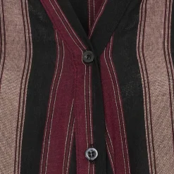 Marta du Chateau dame skjorte MdcPeyton 25161 - Black/Bordeaux1