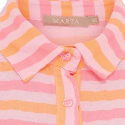 Marta du Chateau dame skjorte MdcVirginia 7345 - Fuxia Stripe