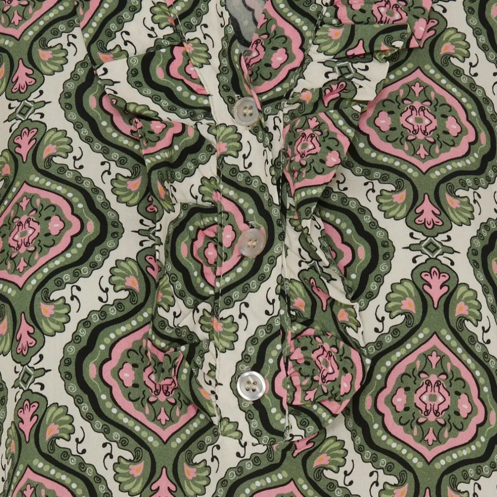 Marta Du Chateau dame skjorte MdcAya 5891 - Military1405