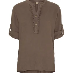 Marta Du Chateau dame skjorte 85137-1 - Cold brown