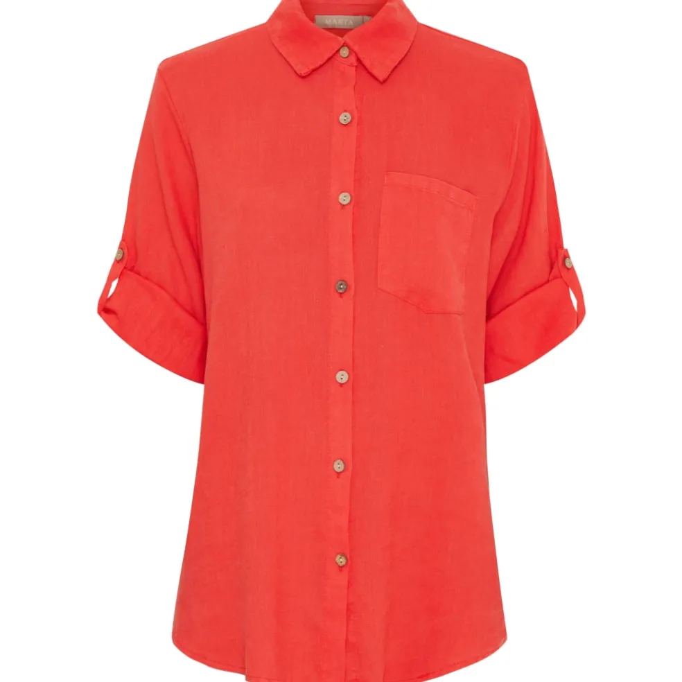 Marta du Chateau dame skjorte MdcKiara 258354 - Red5604