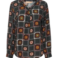 Marta Du Chateau dame skjorte - 8128 - Grey Check