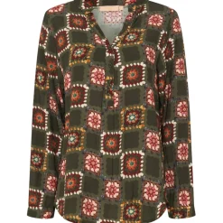 Marta Du Chateau dame skjorte - 8128 - Military Check