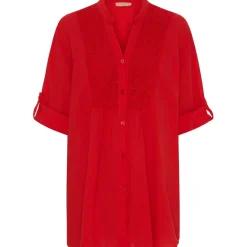 Marta Du Chateau dame skjorte MdcMargherita - Poppy Red