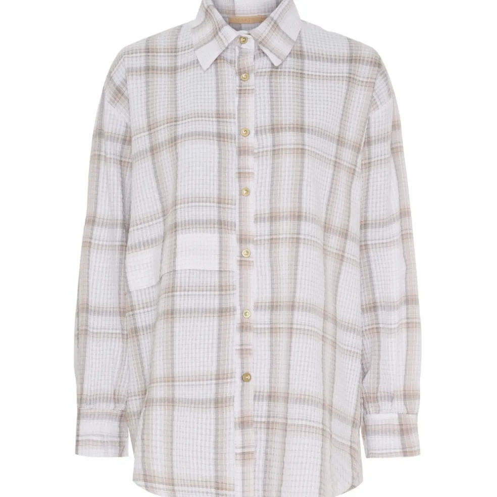 Marta du Chateau dame skjorte MdcFaustina 6891 - Beige