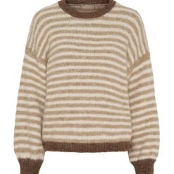 Marta du Chateau dame strik MdcDanielle 8080 - Beige/Fango/Moro