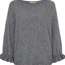 Marta du Chateau dame strik MdcElderflower 30003 - GrigioAntracite2901