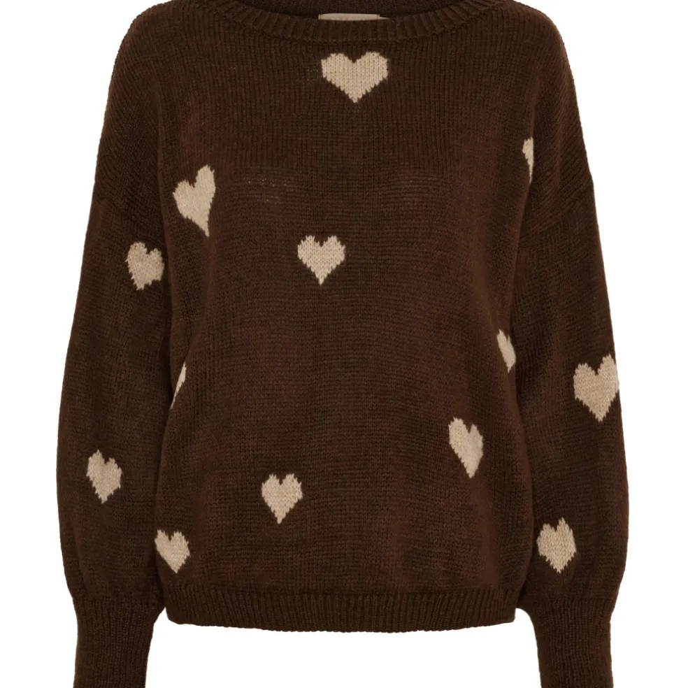 Marta du Chateau dame strik MdcClover 9582 - Moro