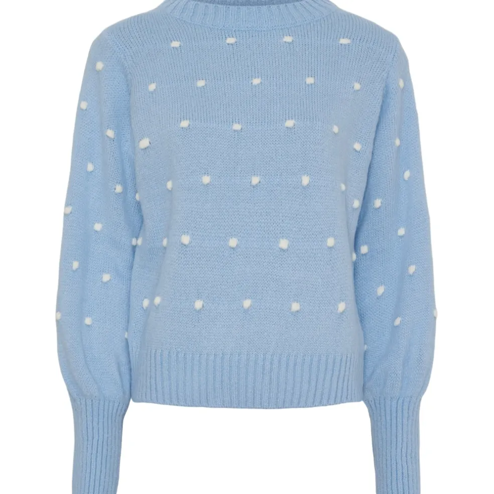 Marta du Chateau dame strik MdcAlisee 5246 - Celeste/Bianco