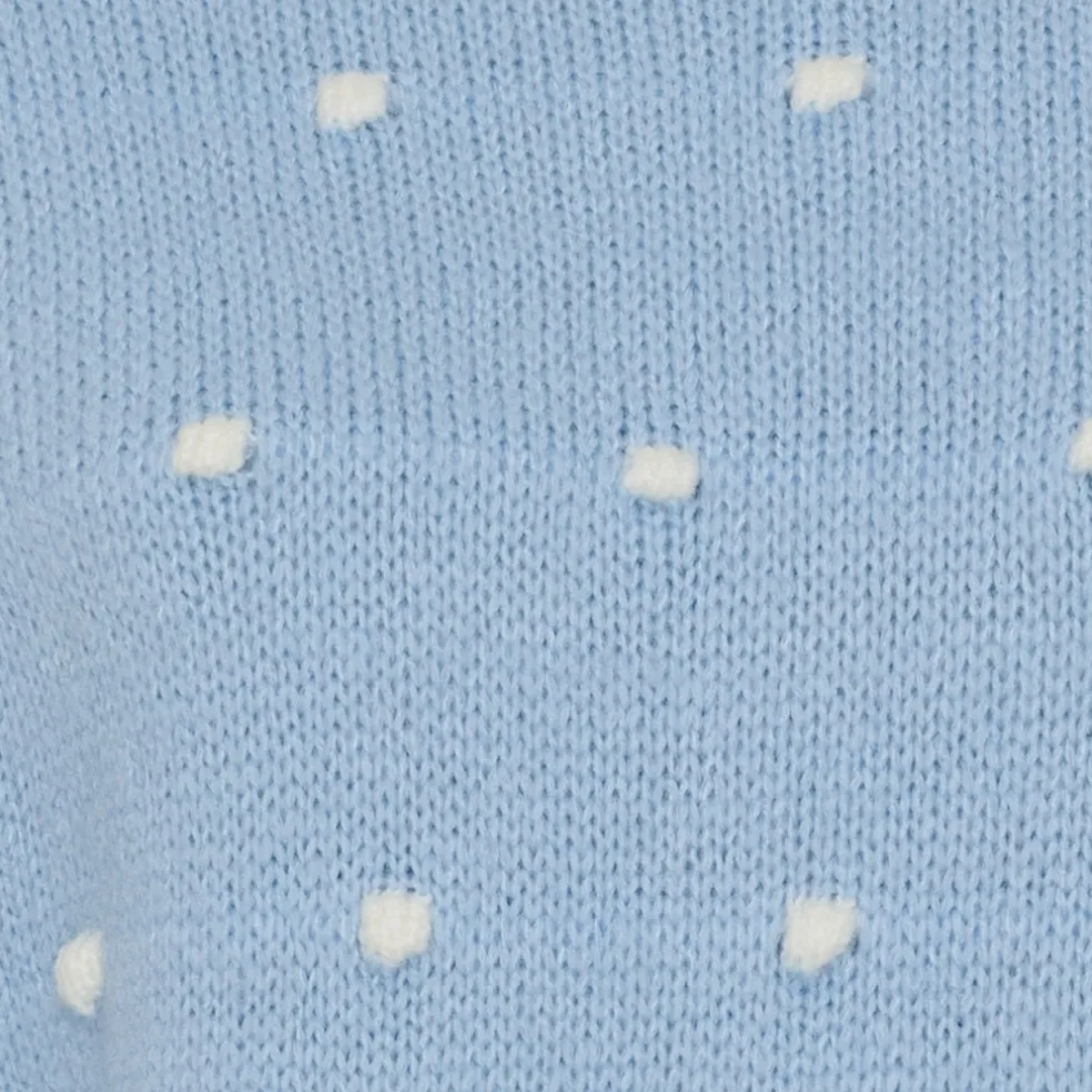 Marta du Chateau dame strik MdcAlisee 5246 - Celeste/Bianco