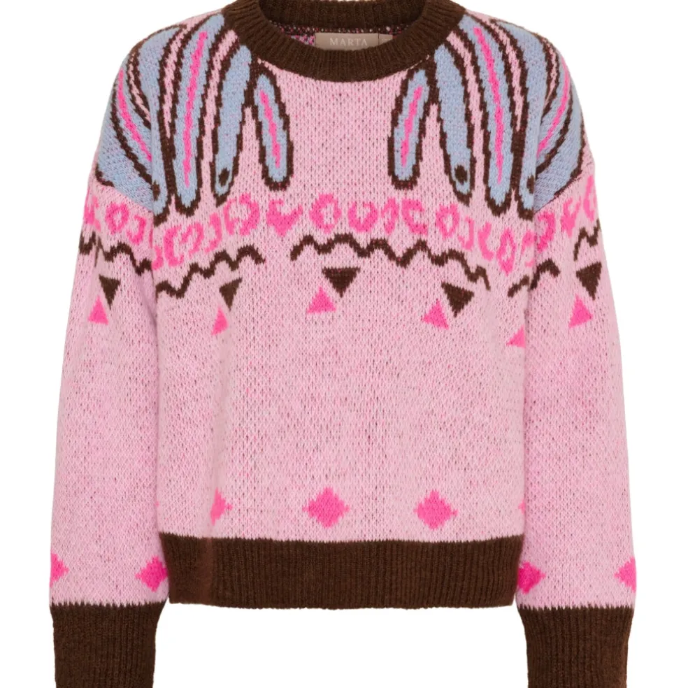 Marta du Chateau dame strik MdcBilla 8153 - Pink