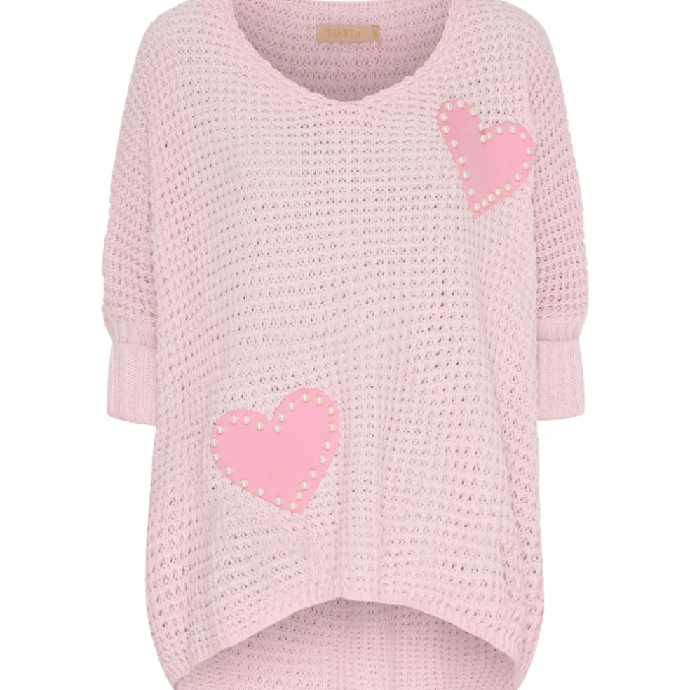 Marta du Chateau dame strik MdcSolange 18326 - Pink