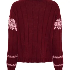 Marta du Chateau dame strik MdcBruna 8154 - Bordeaux/Pink