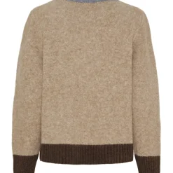 Marta du Chateau dame strik MdcElora KN8031 - Camel Denim