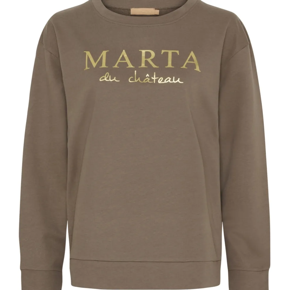 Marta du Chateau dame sweatshirt MdcAnnemette J-639 - Fango