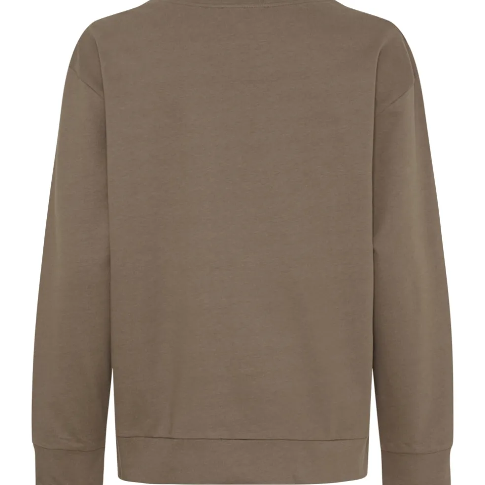 Marta du Chateau dame sweatshirt MdcAnnemette J-639 - Fango