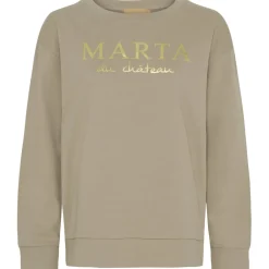 Marta du Chateau dame sweatshirt MdcAnnemette J-639 - Sand