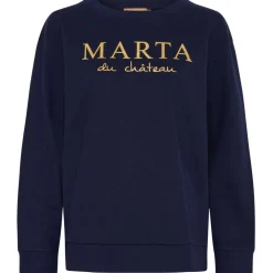Marta du Chateau dame sweatshirt MdcAnnemette J-639 - Navy