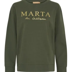 Marta du Chateau dame sweatshirt MdcAnnemette J-639 - Military