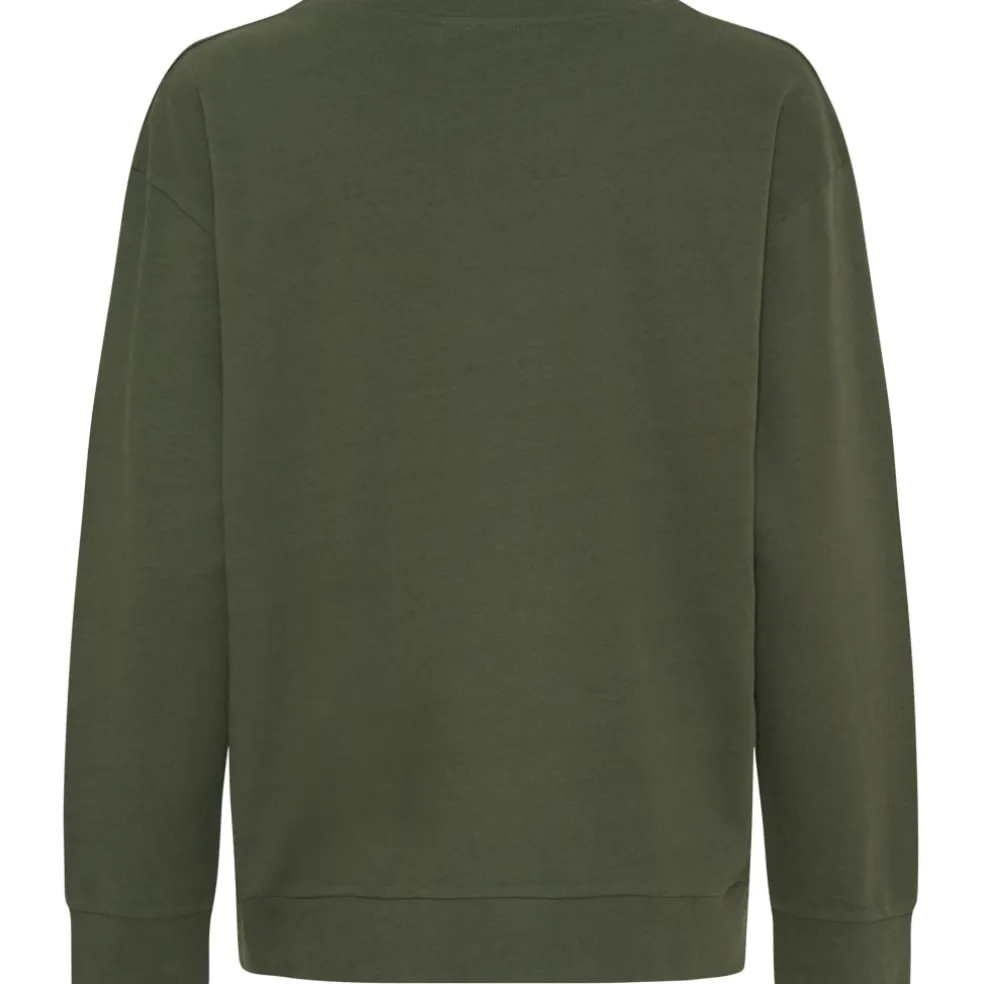Marta du Chateau dame sweatshirt MdcAnnemette J-639 - Military
