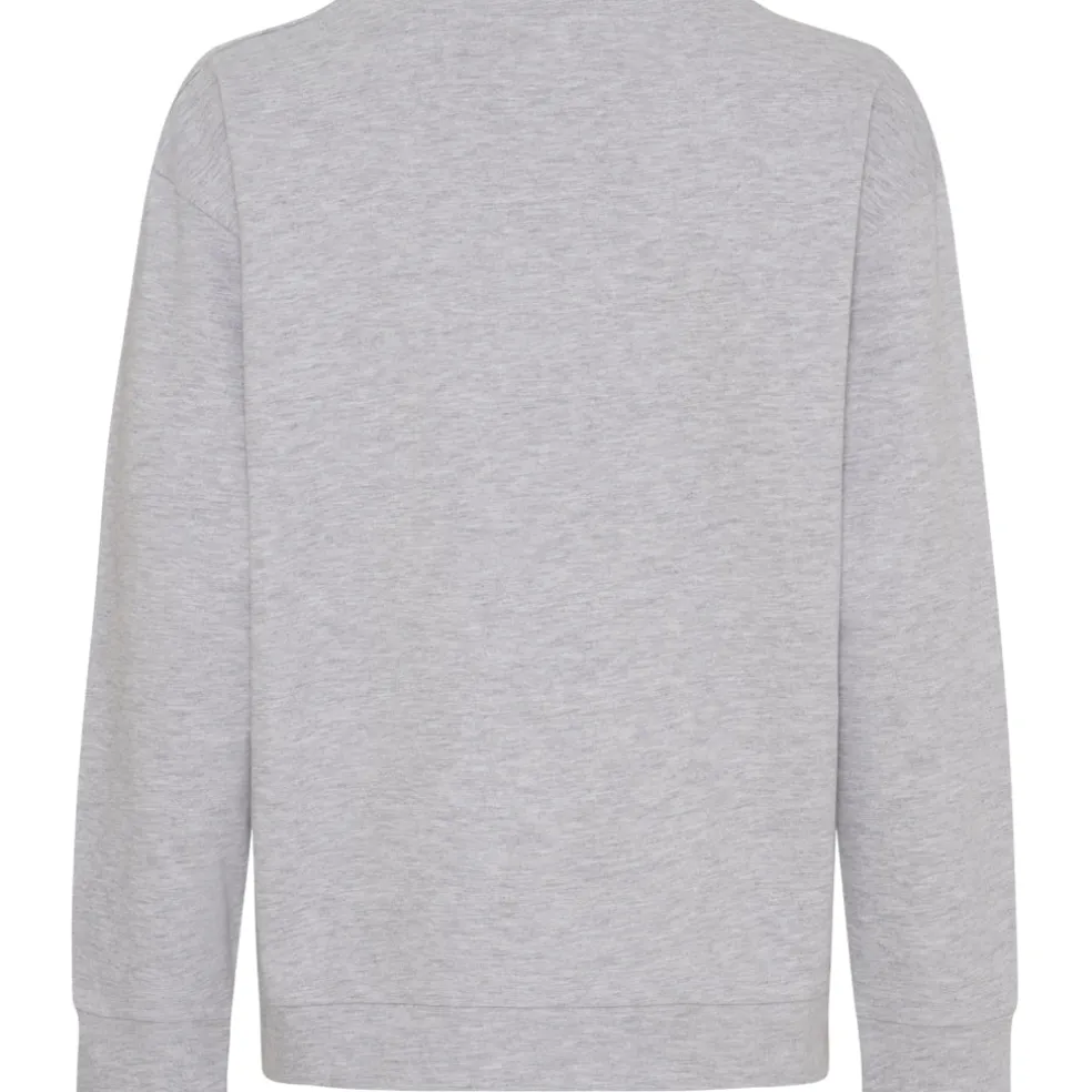 Marta du Chateau dame sweatshirt MdcAnnemette J-639 - Grey Melange