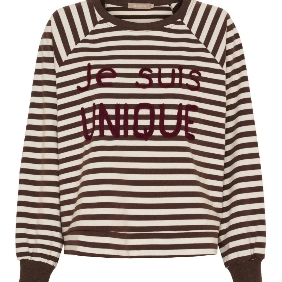 Marta du Chateau dame sweatshirt MdcFenja 38817 - Moro/Bordeaux