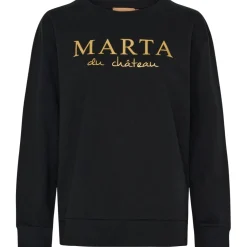 Marta du Chateau dame sweatshirt MdcAnnemette J-639 - Black