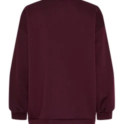 Marta du Chateau dame sweatshirt MdcHibiscus 22659 - Bordeaux