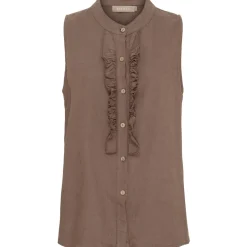 Marta du Chateau dame top MdcMalene 258356 - Cold brown