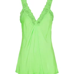 Marta du chateau dame top med blondekant 21336 - Fluo Verde