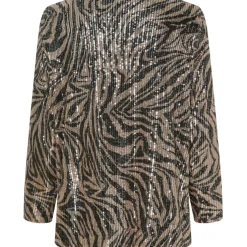 Marta Du Chateau dame top MdcJinny - Beige/Black