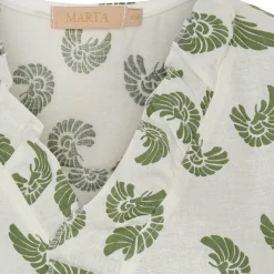 Marta Du Chateau dame top MdcElke - White/Military