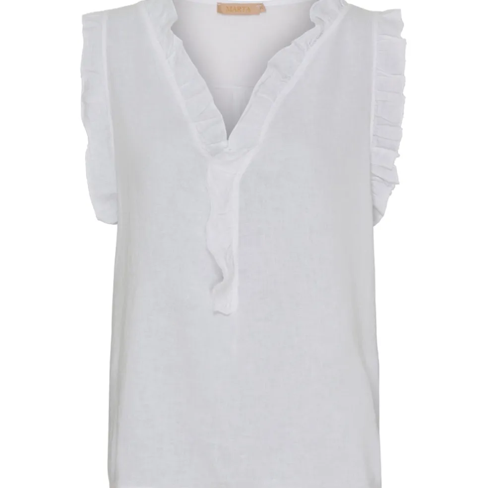 Marta Du Chateau dame top MdcElke - White