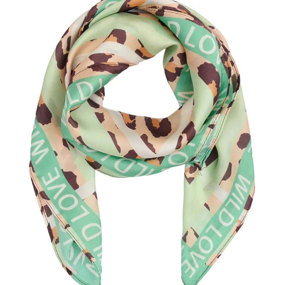 Marta du Chateau dame tørklæde MdcJuline FA1-Scarf - Green Leo