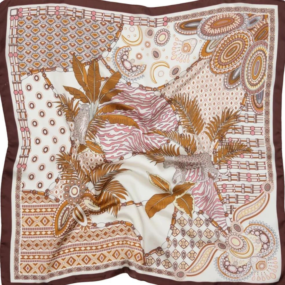 Marta du Chateau dame tørklæde MdcJuline FA-Scarf - Brown31227