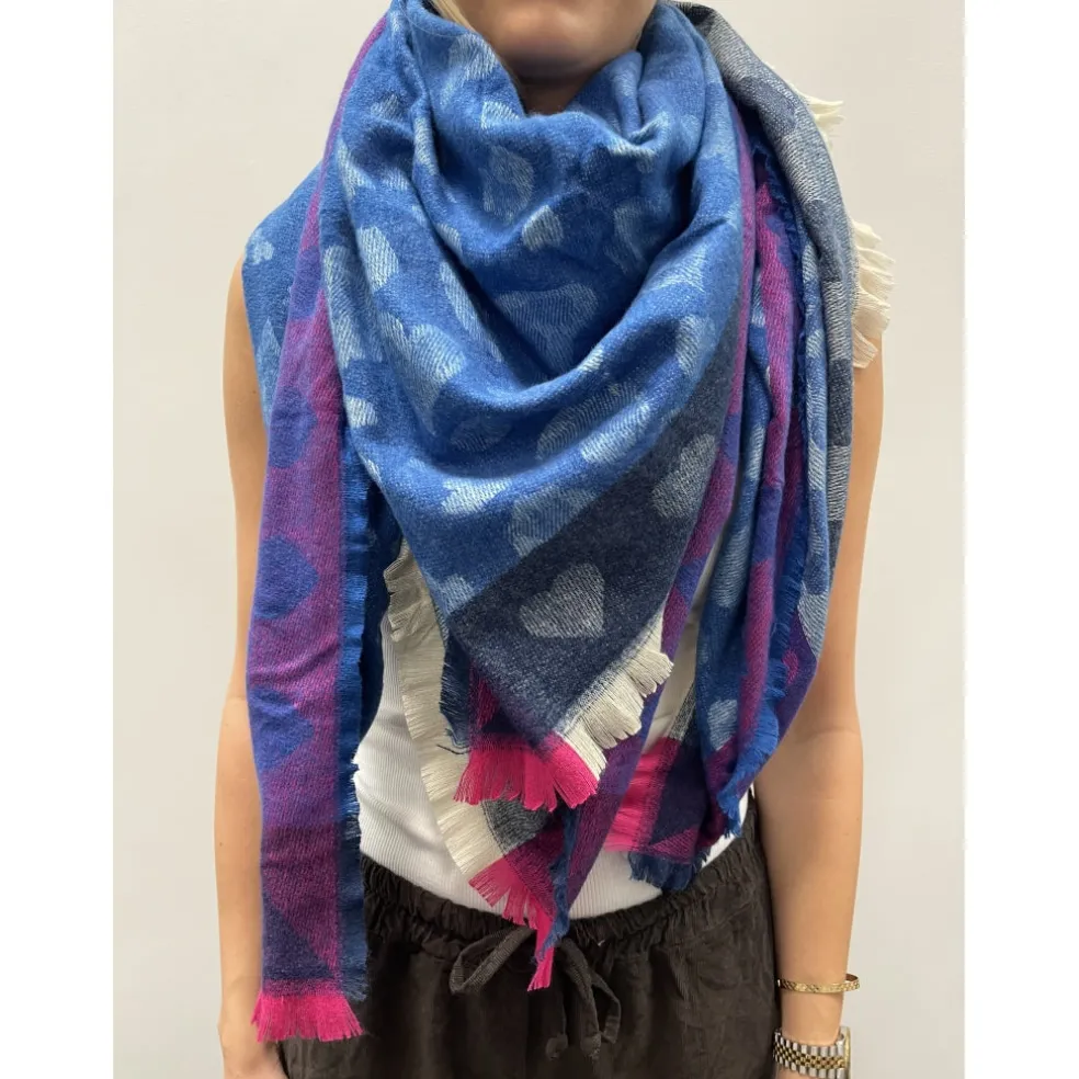 Marta du Chateau dame tørklæde MdcSoraka BA-1499 - Blue