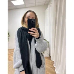 Marta Du Chateau dame tørklæde 194007 - Black