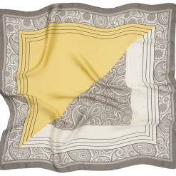 Marta du Chateau dame tørklæde MdcEliane FA-Scarf - Yellow/Grey35128
