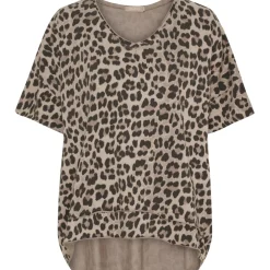 Marta du Chateau dame T-Shirt MdcHarper 2436C - Beige Leo