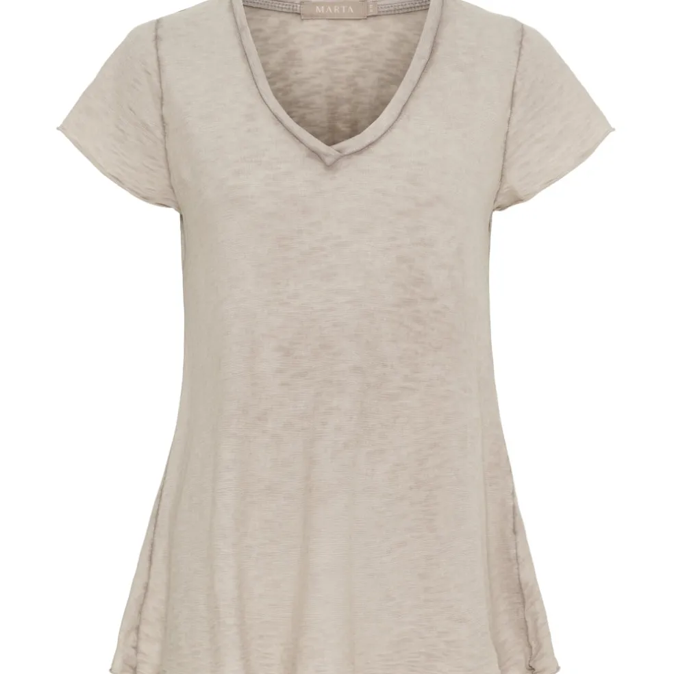 Marta du Chateau dame T-Shirt MdcMarianna 22637 - Fango