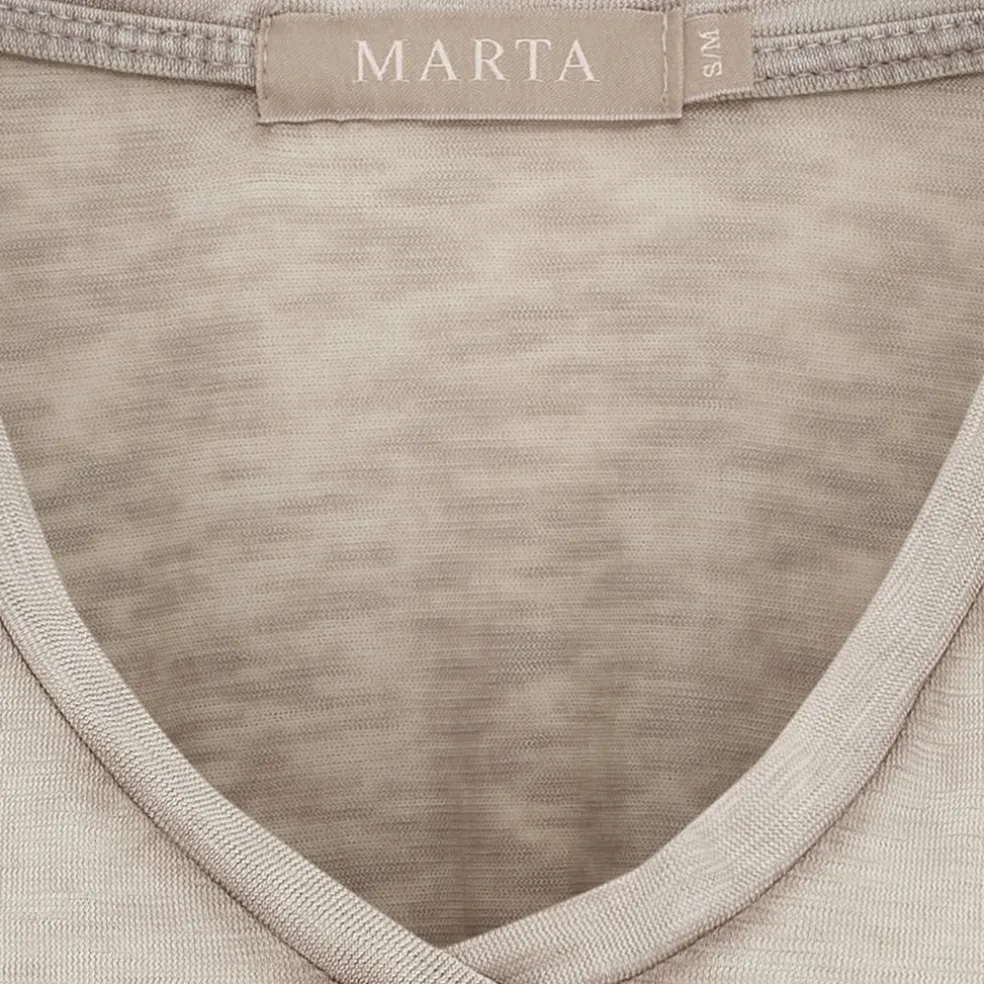 Marta du Chateau dame T-Shirt MdcMarianna 22637 - Fango