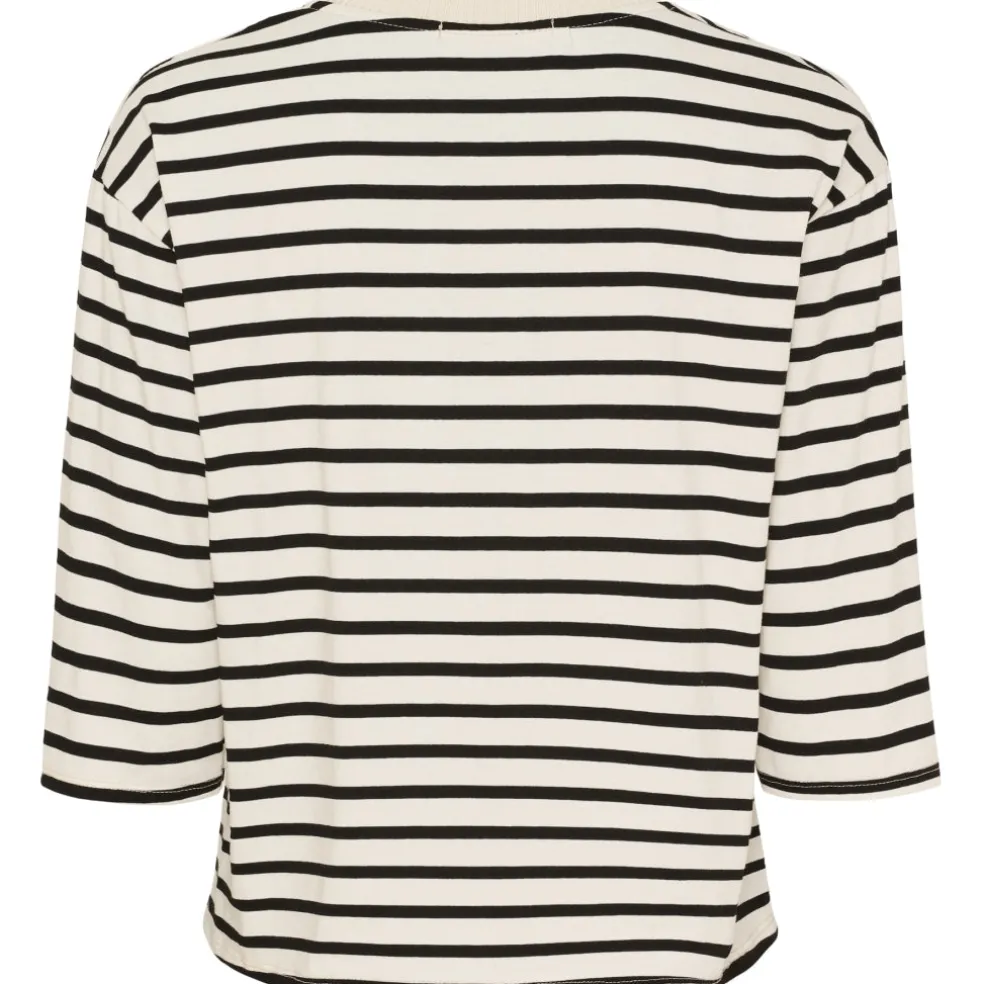 Marta du Chateau dame T-Shirt MdcBrooklyn 58351 - Beige/Black