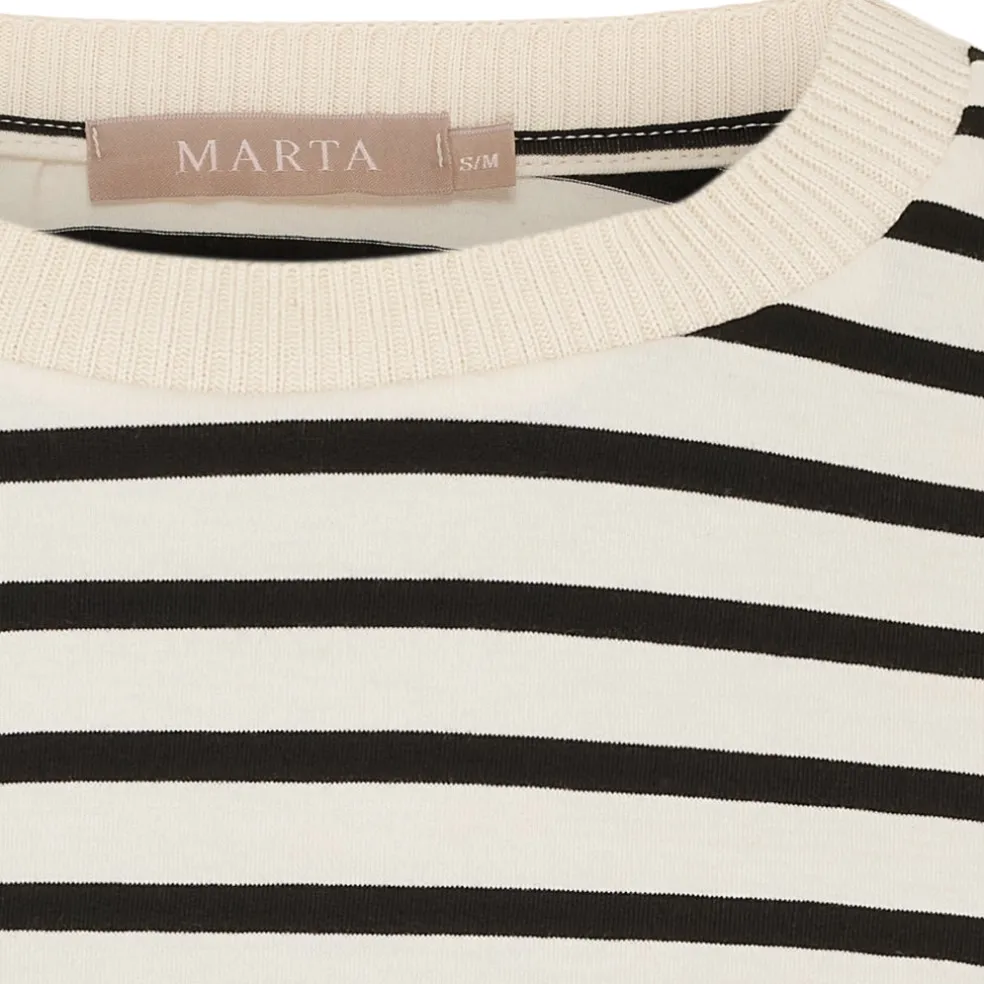 Marta du Chateau dame T-Shirt MdcBrooklyn 58351 - Beige/Black