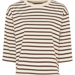 Marta du Chateau dame T-Shirt MdcBrooklyn 58351 - Beige/Moro