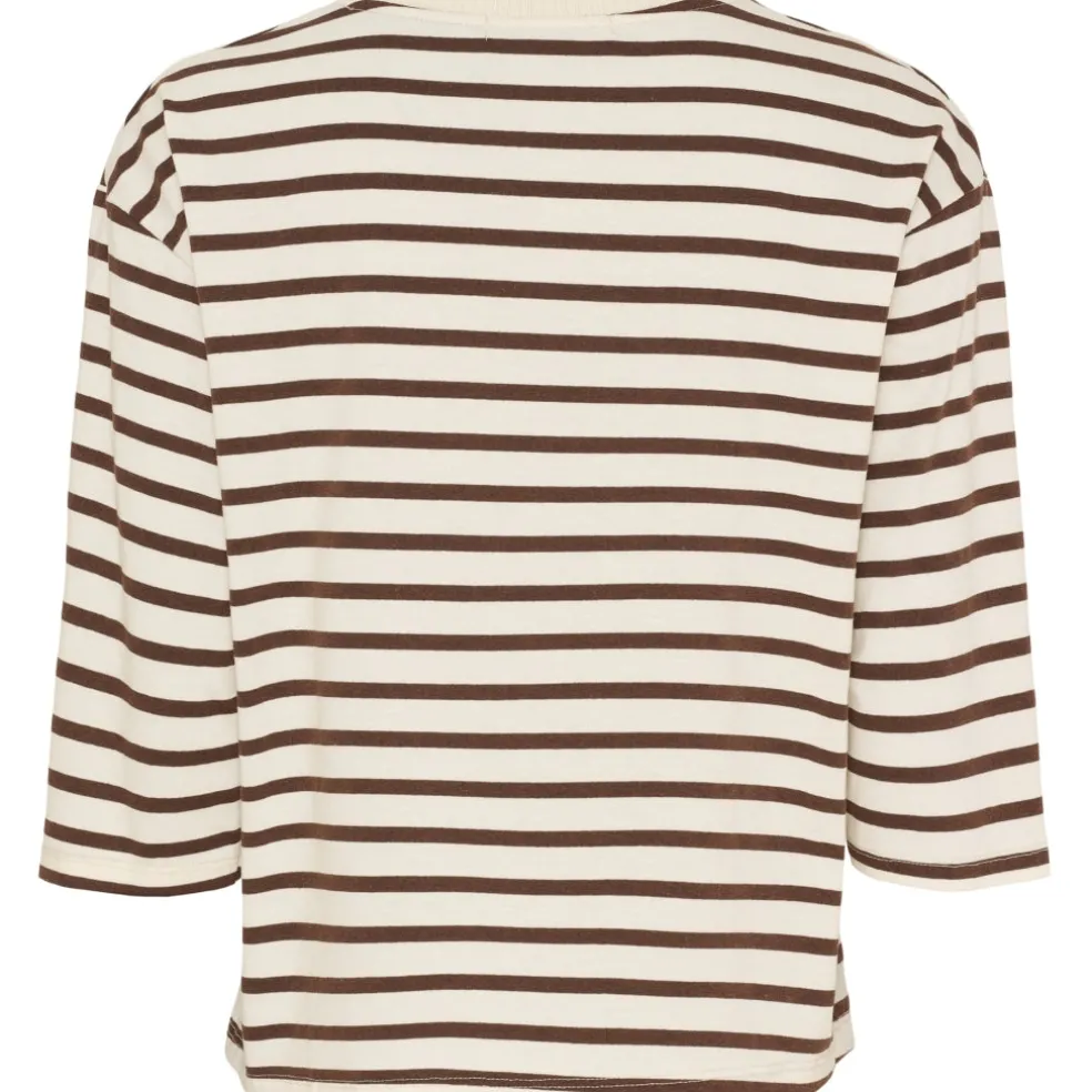 Marta du Chateau dame T-Shirt MdcBrooklyn 58351 - Beige/Moro