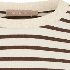 Marta du Chateau dame T-Shirt MdcBrooklyn 58351 - Beige/Moro