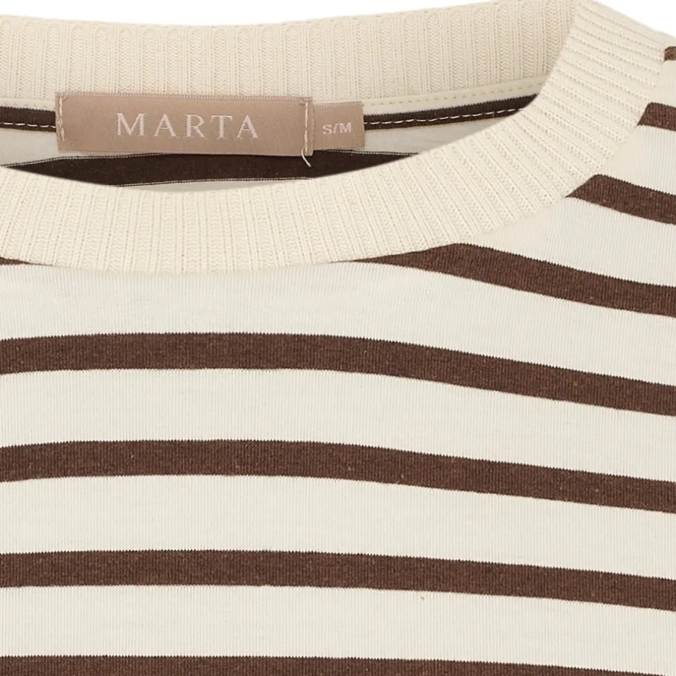 Marta du Chateau dame T-Shirt MdcBrooklyn 58351 - Beige/Moro