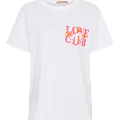 Marta du Chateau dame T-shirt MdcInge -0532 - White/Pink Fluo